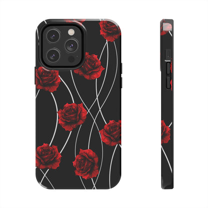 Dark Red Roses Tough Phone Case