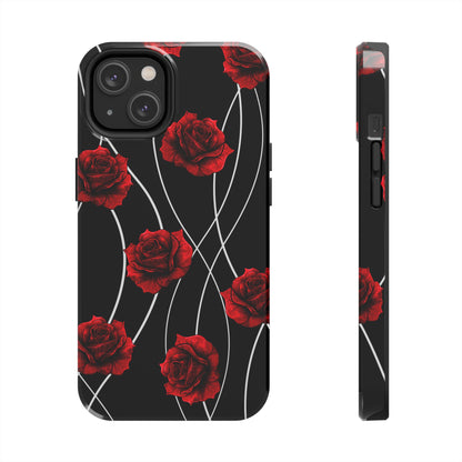 Dark Red Roses Tough Phone Case