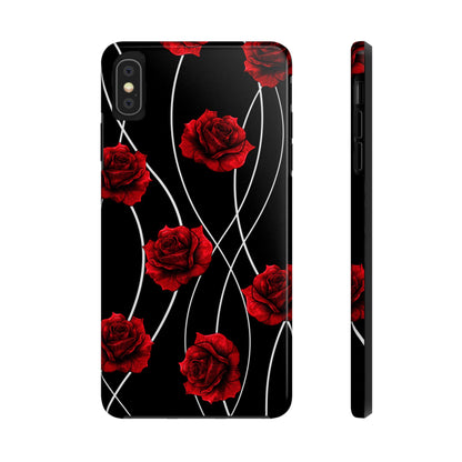 Dark Red Roses Tough Phone Case