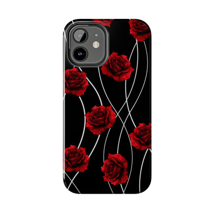 Dark Red Roses Tough Phone Case