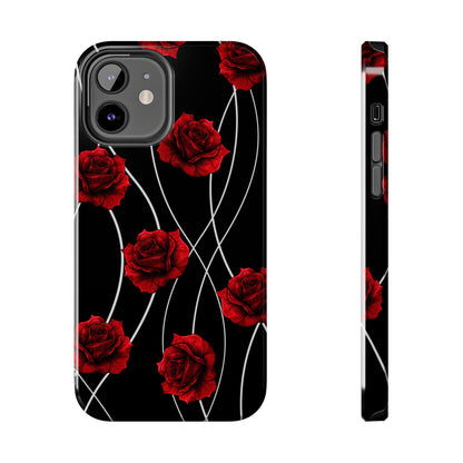 Dark Red Roses Tough Phone Case