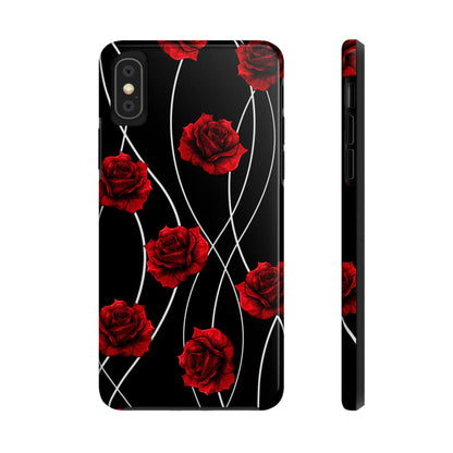 Dark Red Roses Tough Phone Case