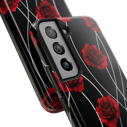 Dark Red Roses Tough Phone Case