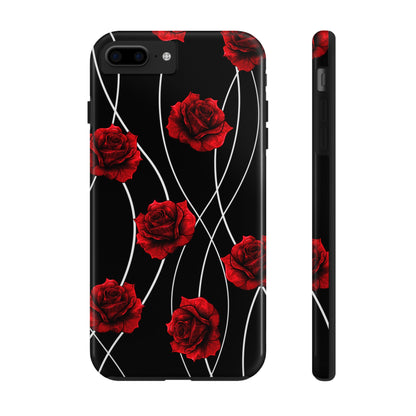 Dark Red Roses Tough Phone Case