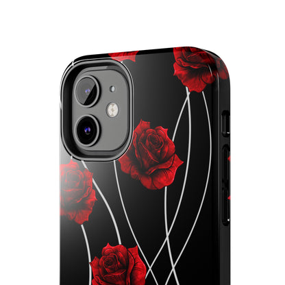 Dark Red Roses Tough Phone Case