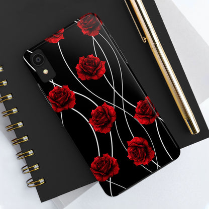 Dark Red Roses Tough Phone Case
