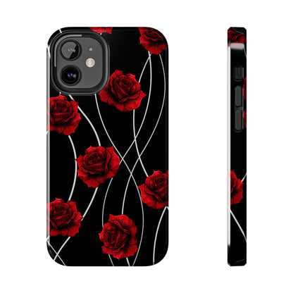 Dark Red Roses Tough Phone Case