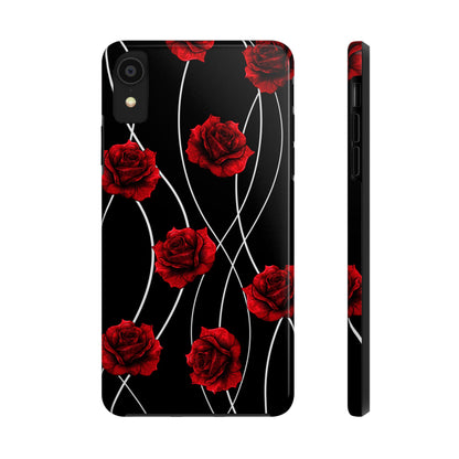Dark Red Roses Tough Phone Case
