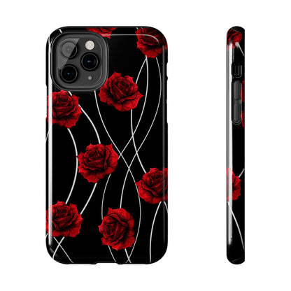 Dark Red Roses Tough Phone Case