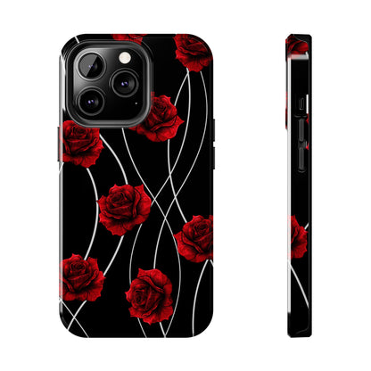 Dark Red Roses Tough Phone Case