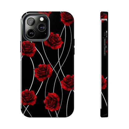 Dark Red Roses Tough Phone Case
