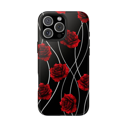 Dark Red Roses Tough Phone Case