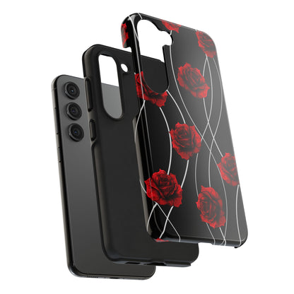 Dark Red Roses Tough Phone Case