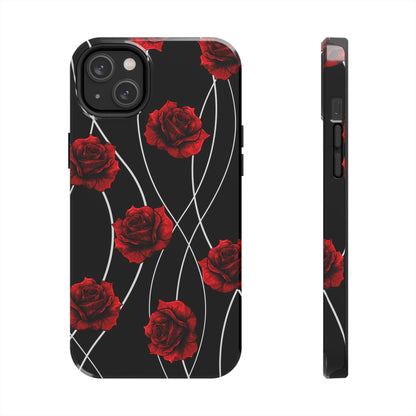 Dark Red Roses Tough Phone Case