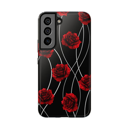 Dark Red Roses Tough Phone Case