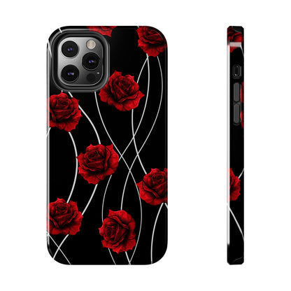 Dark Red Roses Tough Phone Case