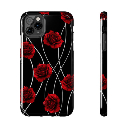 Dark Red Roses Tough Phone Case