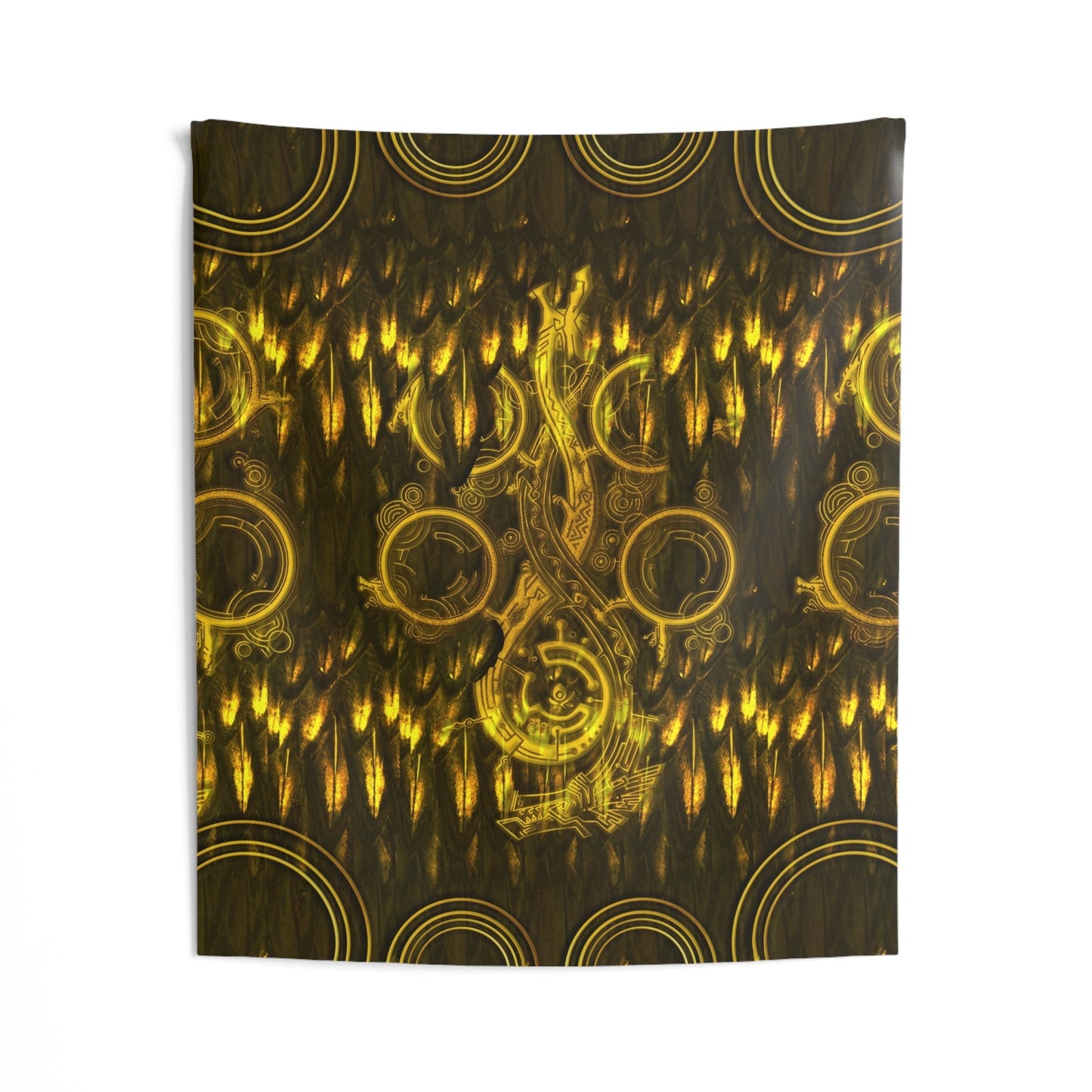 Golden Feathers Wall Tapestry Monster Hunter WILDS