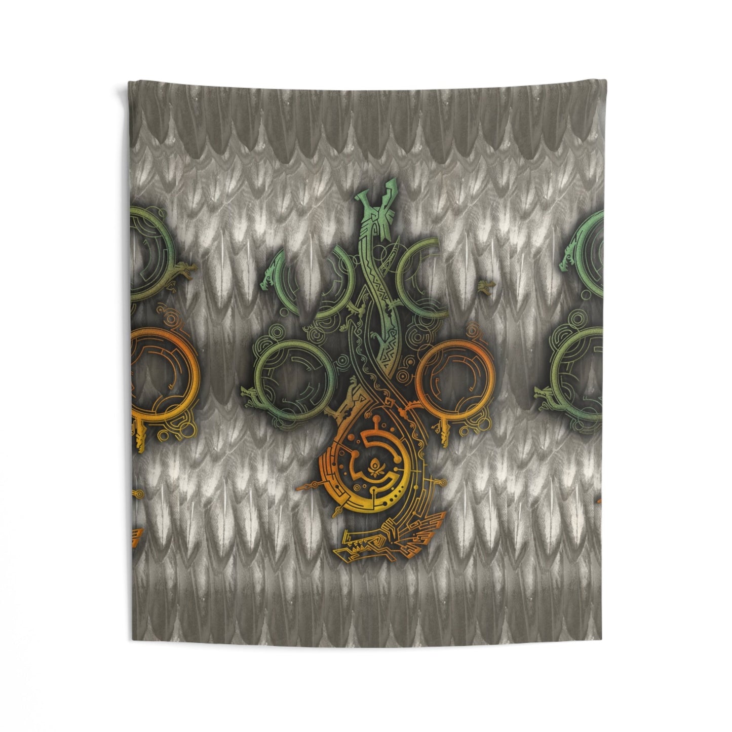 Gray Feathers Wall Tapestry Monster Hunter WILDS