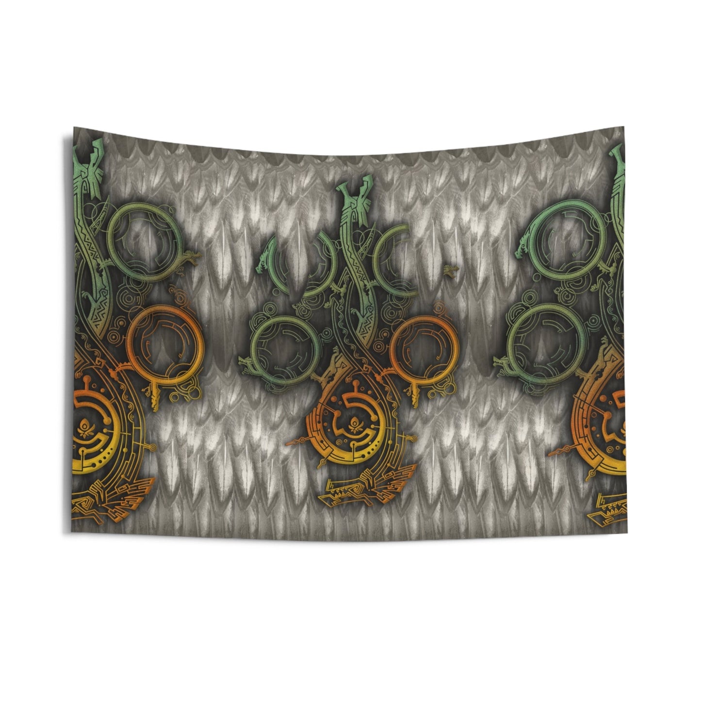 Gray Feathers Wall Tapestry Monster Hunter WILDS