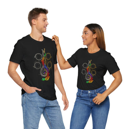 Rainbow Dragon Monster Hunter Jersey Short Sleeve Tee, Unisex