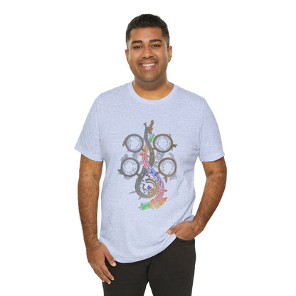 Rainbow Dragon Monster Hunter Jersey Short Sleeve Tee, Unisex